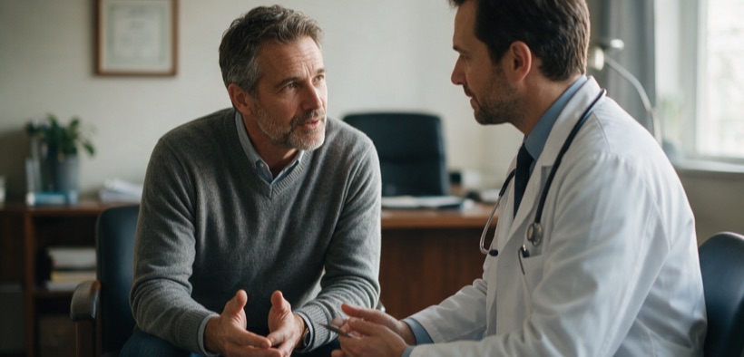 Un colloquio riservato con il medico sull'impotenza.