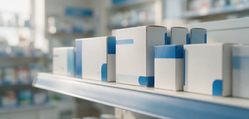 Confezioni di viagra generico di diverse marche in farmacia.