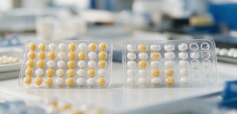 Compresse contraffatte a confronto con farmaci originali acquistati senza ricetta.